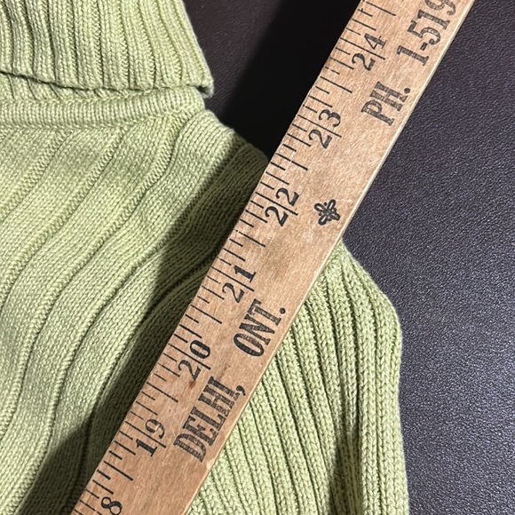 Y2K Lime Green Cowl Neck Sweater - Picture 9 of 10